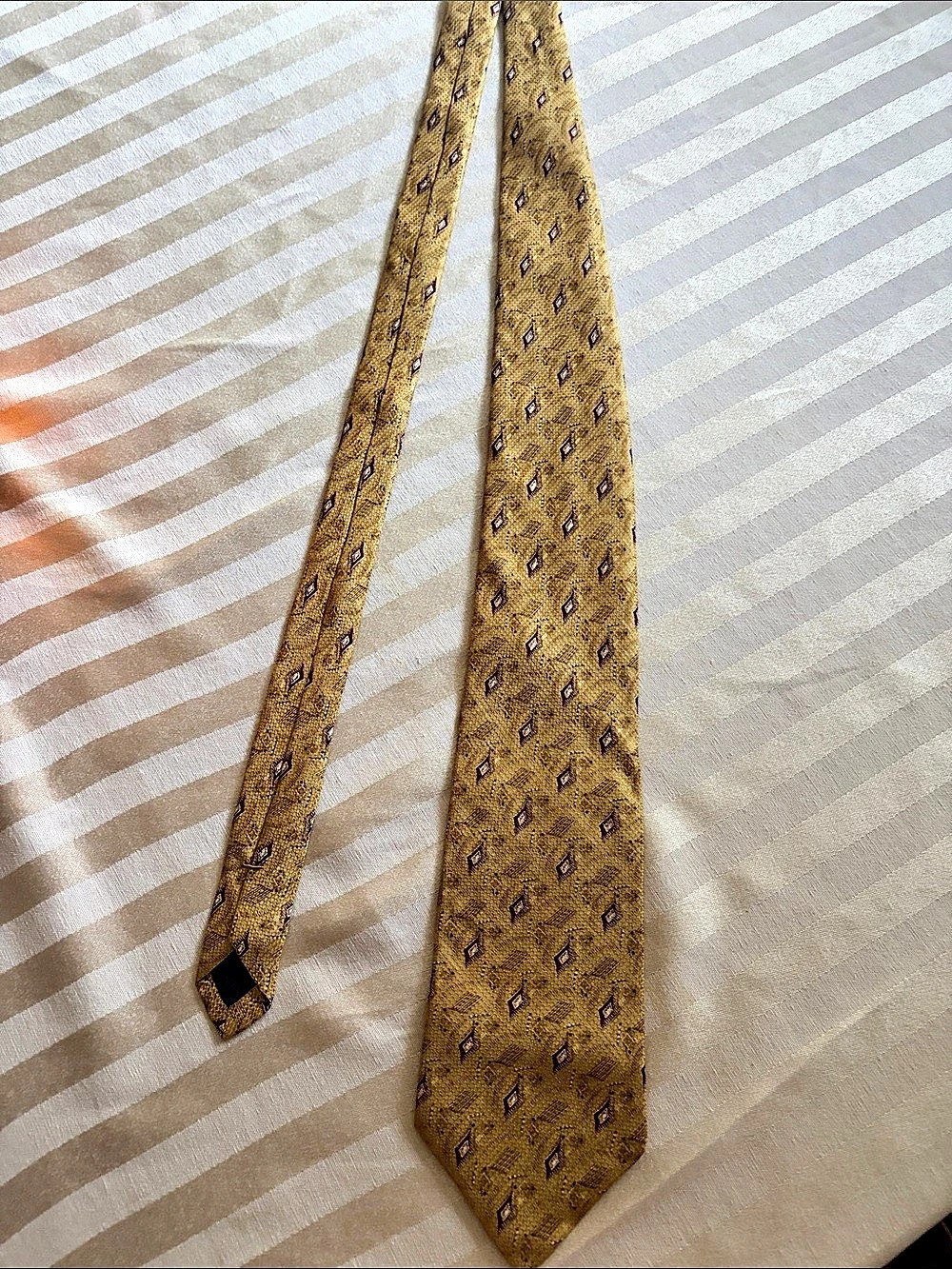 Perry Ellis Geometric Tie in Brown